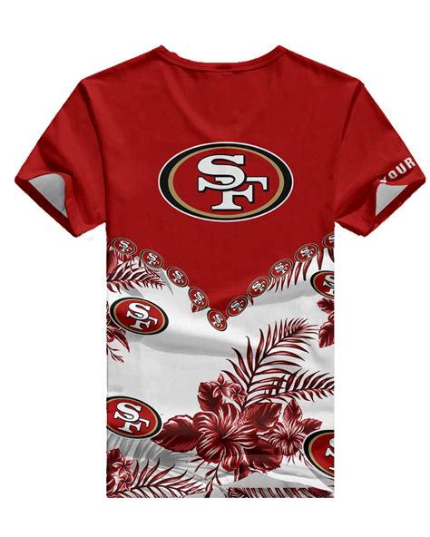 San Francisco 49ers Personalized V-neck Women T-shirt BG484 – Sportique ...