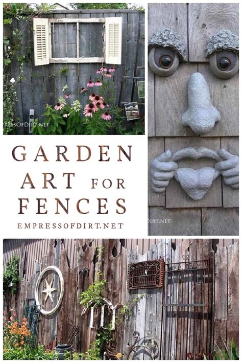 25 Ways to Dress Up a Fence With Garden Art