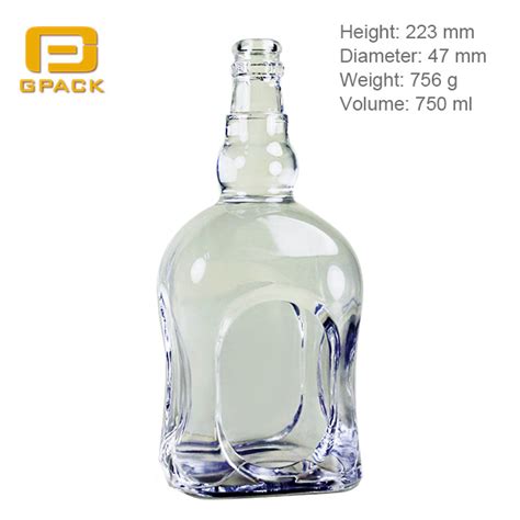 Ml Ml Brandy Whisky Vodka Glass Bottle Bubbly Quarter Bottle Of