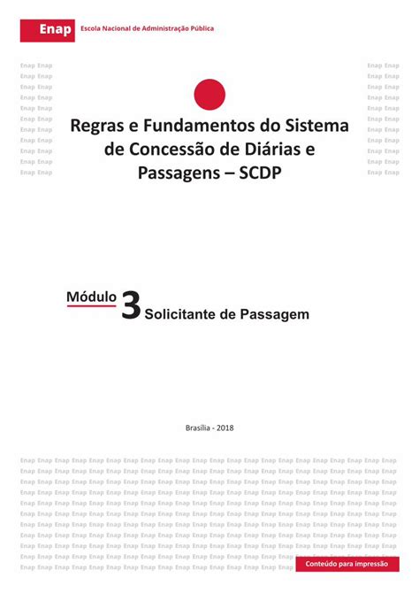 PDF Regras e Fundamentos do Sistema de Concessão de Diárias e