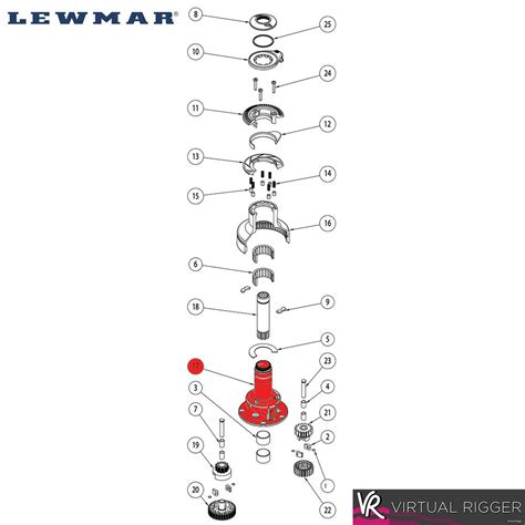 Lewmar Ocean 30ST Centre Stem Kit VR Super Store