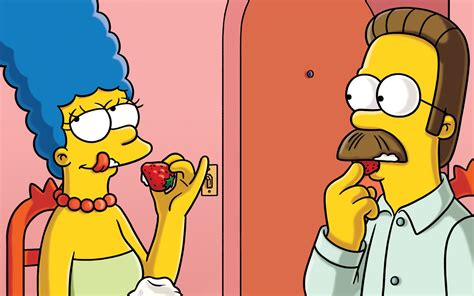 Papel De Parede 1920x1200 Px Marge Simpson Ned Flanders Morangos