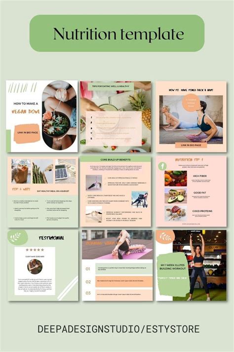 Nutrition Template Instagram Post Templates Nutrition Coach Canva