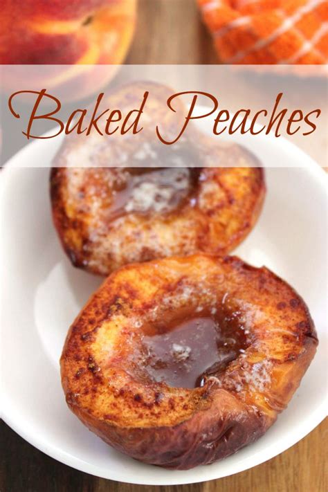 Recipe for Baked Peaches - BargainBriana