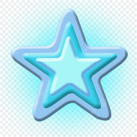 Estrellas Azules Brillantes Multinivel Superpuestas PNG Dibujos