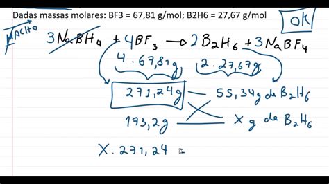 C Lculo De Rendimento Percentual Estequiometria Youtube