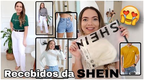 Recebidos da SHEIN Provador Calça Short Blusas Camisa e Cupom de