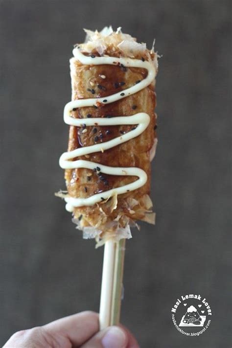 Nasi Lemak Lover Hashimaki Okonomiyaki on Chopsticks 箸巻き Food