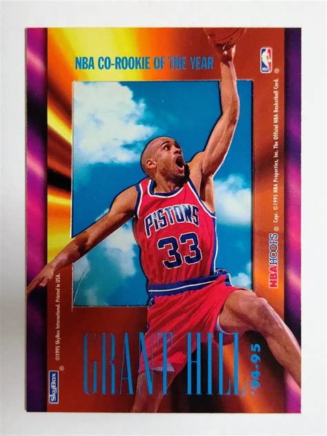 Yahoo オークション 94 95 SKYBOX Hoops Grant hill Rookie of the y