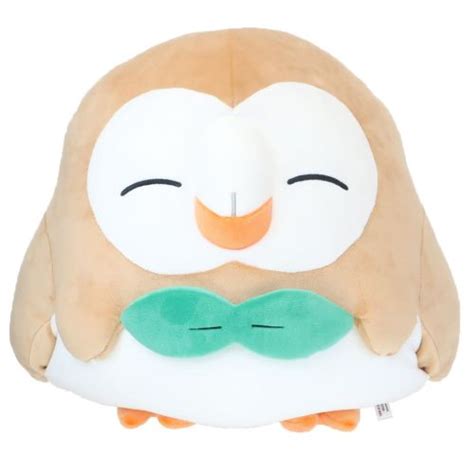 Pokemon Rowlet San Ei All Star Collection Large Size Plush Toy Cushion