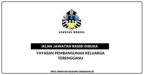 Permohonan Jawatan Kosong Yayasan Pembangunan Keluarga Terengganu ...