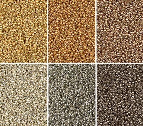 Amazon Duracoat Galvanized Metallic Miyuki Seed Beads Mix