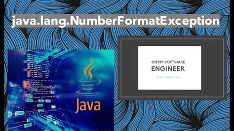 Java Tutorial On Java Lang NumberFormatException Java Error Fixes