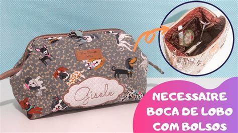 Necessaire Boca De Lobo Bolso Interno M Dio Passo A Passo Youtube