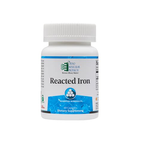 Ortho Molecular Reacted Iron 60 Capsules Pharmacy Solutions