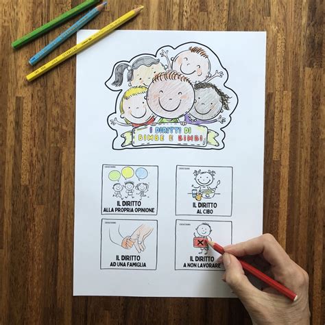 Il poster per la giornata dei diritti dei bambini