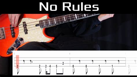 No Rules Tomorrow X Together Bass Cover With Tabs Youtube