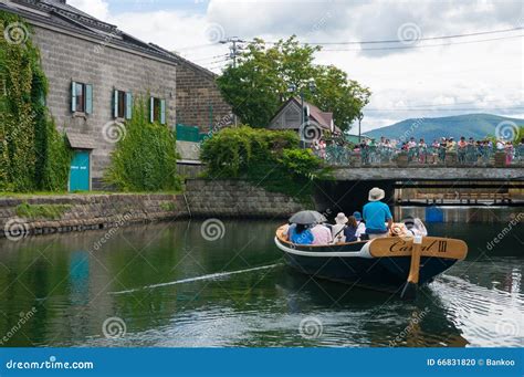 Canal Boat Cruise on Otaru Canal, Otaru, Japan Editorial Image - Image ...