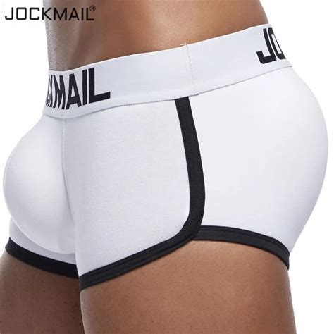 Jockmail Brand Sexy Men Underwear Penis Boxer Push Up Boxershorts Hip