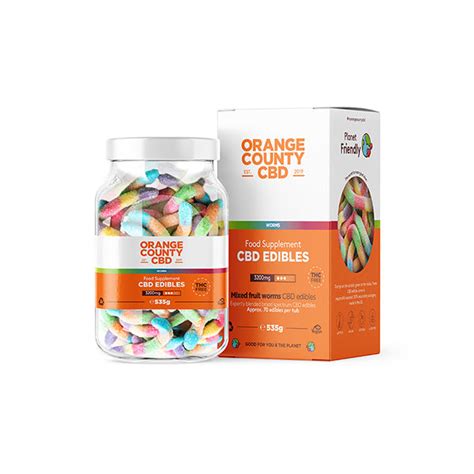 Orange County CBD 3200mg Gummies Large Pack Cornwall Based Dispensaries