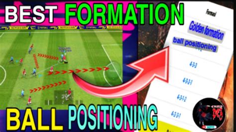 Formation For Ball Positioning Formasi Penguasaan Bola Efootball