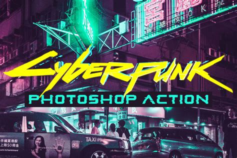 Free Cyberpunk Photoshop Action | Hyperpix