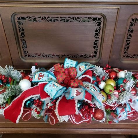 Christmas Mantel Swag Etsy