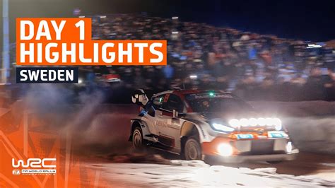 Day 1 Highlights WRC Rally Sweden 2023 YouTube