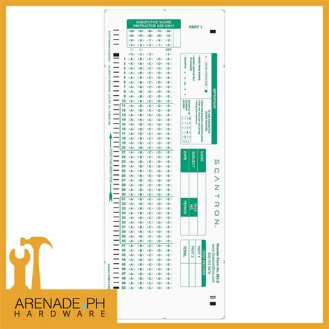 Scantron Official Paper Brand 882-E-50 Answer Sheet (50 Pack) | Lazada PH