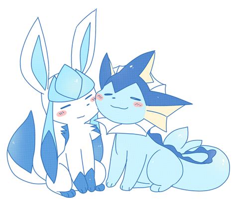 Glaceon Y Vaporeon Pokemon Eevee Pokemon Teams Pokemon Drawings