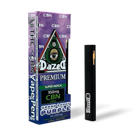 Dazed8 Granddaddy Purple Delta 8 Thc And Cbn Disposable Vape — 1 Gram