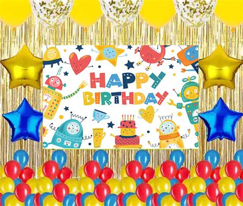 Buy Robot Birthday Party Decoration | Party Supplies | Thememyparty ...