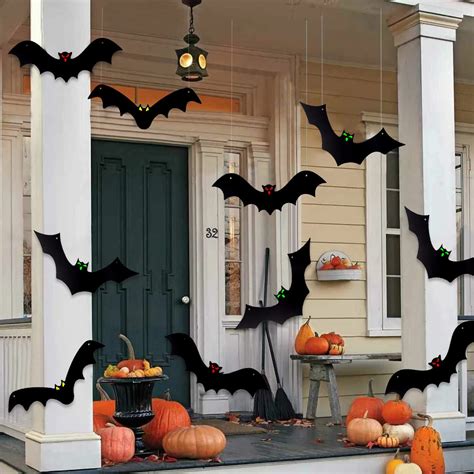 Diydec Pcs Halloween Hanging Bats Halloween Flying Bat Hanging