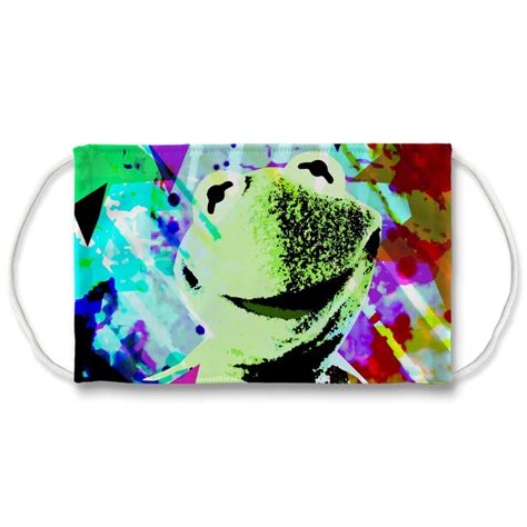 Kermit Face Mask Custom Face Mask With Filter Pocket Face Mask - Etsy UK