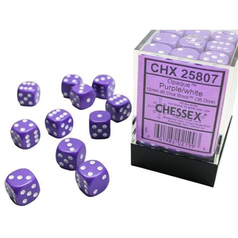 ลูกเต๋า Chessex Opaque 12mm D6 Dice Block Shopee Thailand