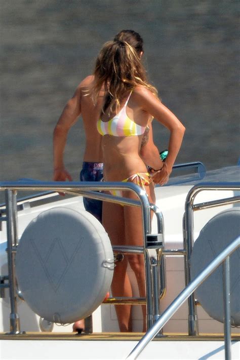 HEIDI KLUM In Bikini At A Boat Trip Around Ponza Island HawtCelebs