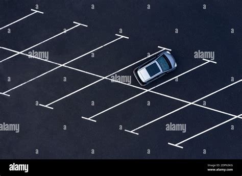 Aerial view of parking lot Stock Photo - Alamy