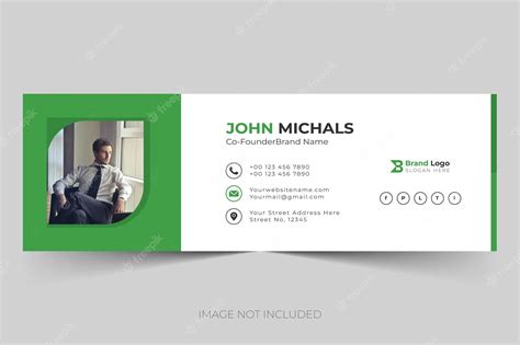 Premium Vector | Creative professional email signature