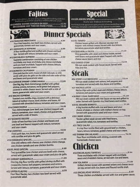 Los Arcos Menu in Upper Sandusky, OH | Order Delivery & Reviews