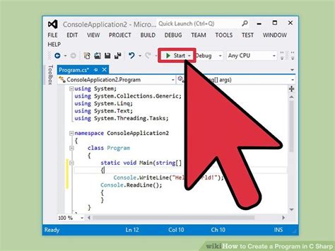 How To Create A Program In C Sharp Steps With Pictures