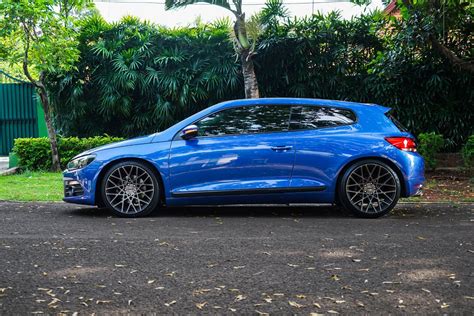 Volkswagen Scirocco Blue Rotiform Blq Wheel Wheel Front