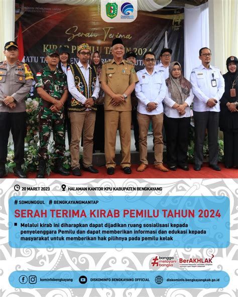 Wakil Bupati Bengkayang Hadiri Acara Serah Terima Kirab Pemilu Tahun