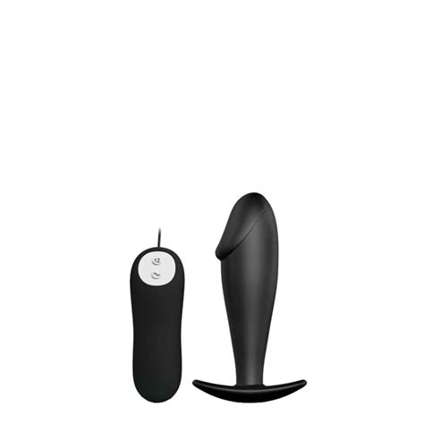 Plug Anal Em Silicone Formato Glande Vibro