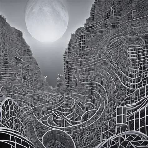 Wireframe Ghost Landscape