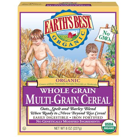 Earth's Best Organic Whole Multi-Grain Infant Baby Cereal 227G - Wonderfulmom.lk