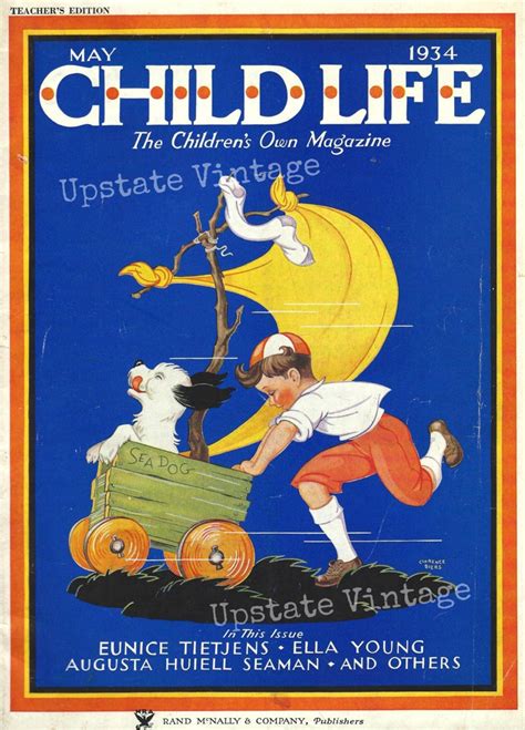 Vintage Child Life Magazine Cover Digital Download Crafting Etsy