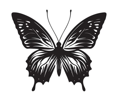 Butterfly Icon Simple Illustration Of Big Butterfly Vector Icon