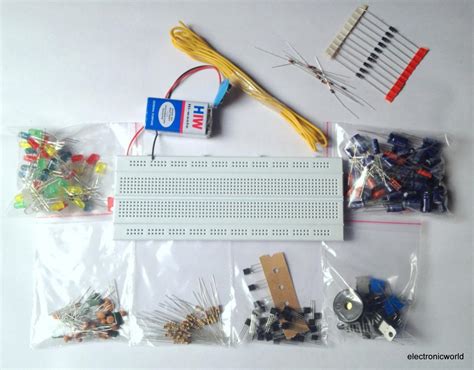 Online Electronic Component Kit Project [Breadboard, Wires, LEDs ...