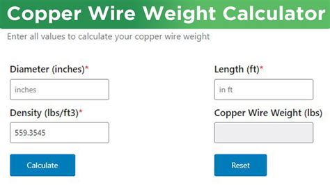 Copper Wire Weight Calculator - Quick & Accurate - Fit Welding