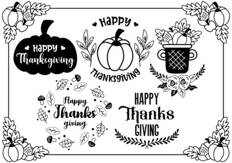 Happy Thanksgiving Banner Vector PNG Images, Happy Thanksgiving Banner ...